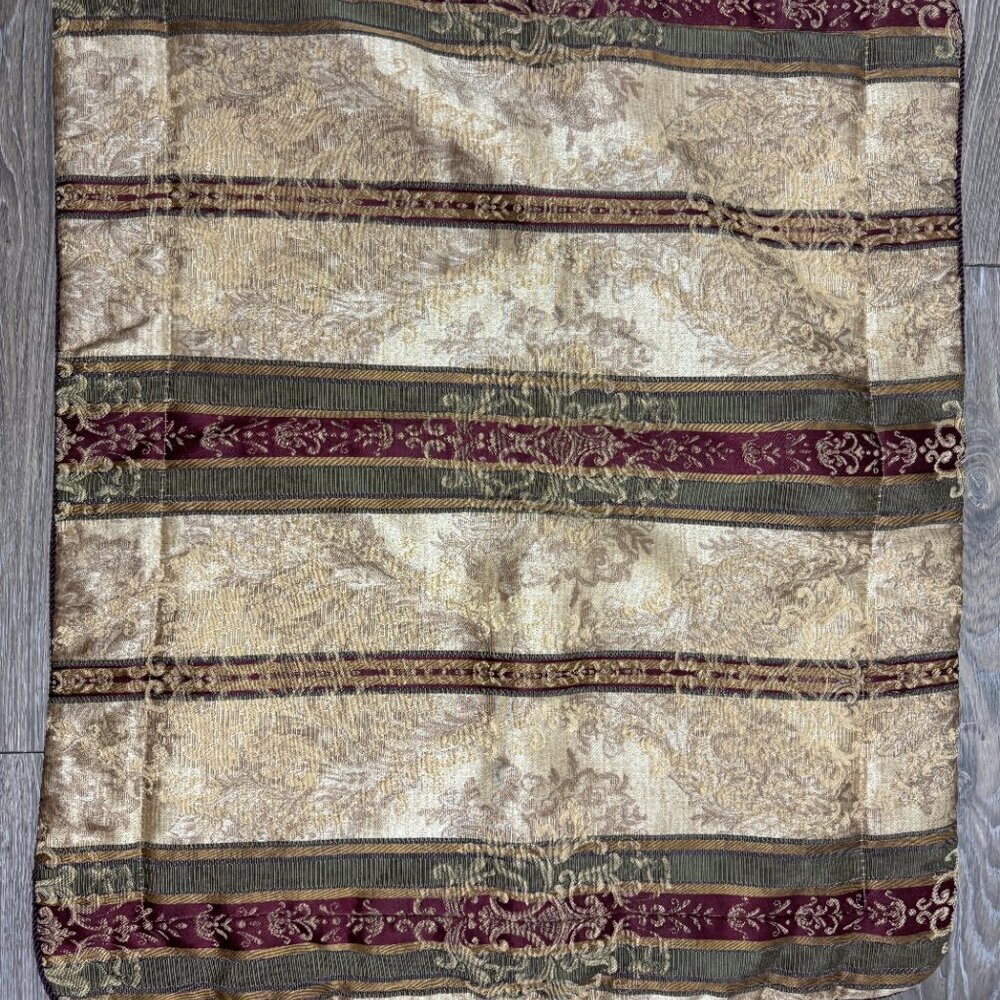 Croscill Standard Pillow Sharm Luxury Burgundy Green